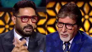 Abhishek to Amitabh: Whose shoes are those?