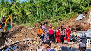 Four killed in landslide in Indonesia