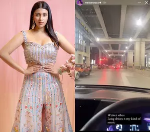 Mannara Chopra shares glimpse of her winter vibes and long drives