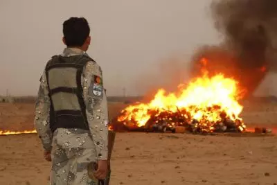 Afghan forces dismantle nine drug labs, set ablaze 16,600 kg illicit drugs