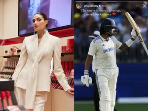 Athiya Shetty lauds husband KL Rahul: The one who never gives up.  never backs down