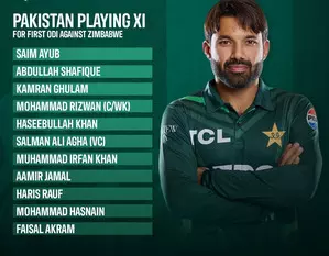 Pakistan pick three debutants for the ODI series opener in Zimbabwe