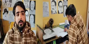 Pulwama youth draws inspiration from PM Modi, calls for platform to promote art