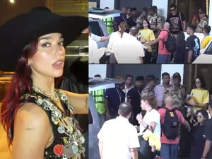 Dua Lipa arrives in Mumbai for her show on November 30