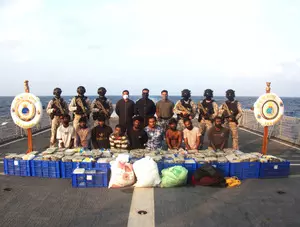 Indian Navy seizes 500 kg of meth in Arabian Sea