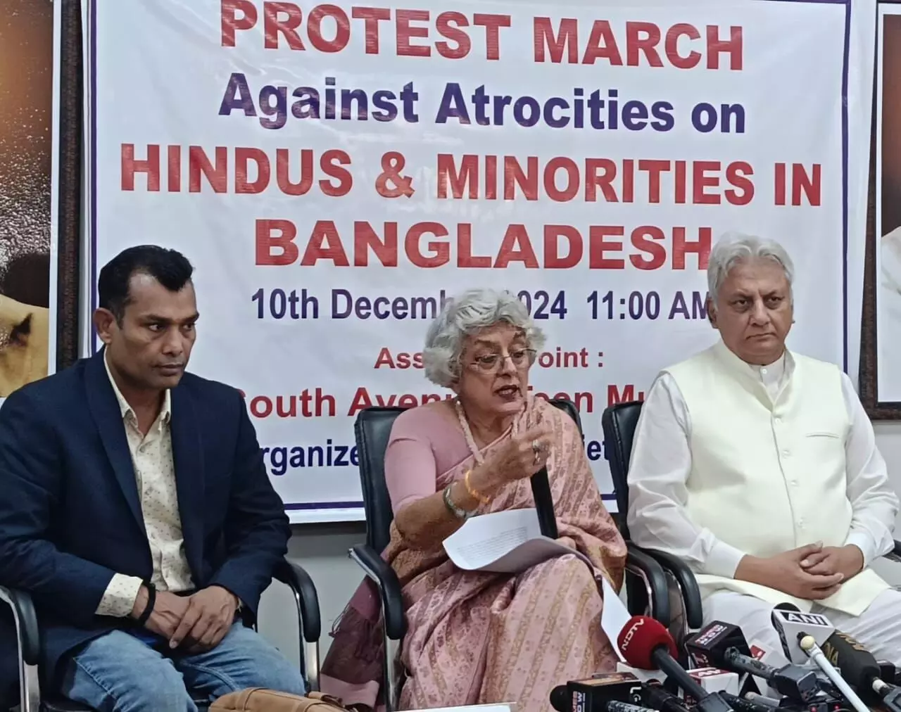 Delhi Civil Society Protests Against Human Rights Violations in Bangladesh