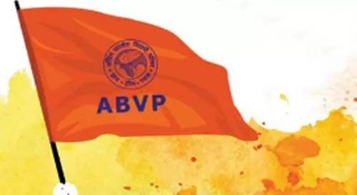 ABVP members protest at school in MPs Bhind after student wears tilak, kalwa 