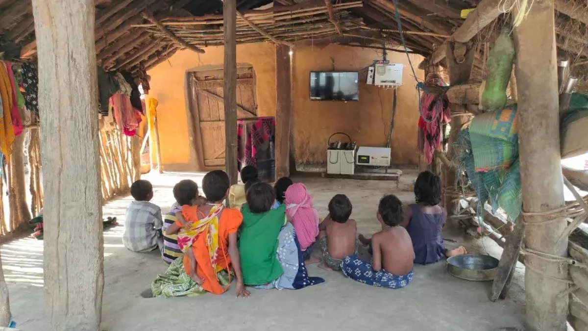 For the first time after 78 years of independence, this village of Chhattisgarh got the pleasure of watching TV