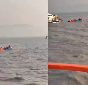 13 drown as Indian Navy speedboat bangs into passenger ferry in Arabian Sea off Mumbai coast (2nd Lead)