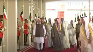 PM Modi arrives in Kuwait on a historic visit