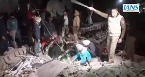 Six-storey building collapsed in Punjab; several feared trapped