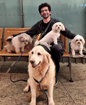 Sunil Grover’s ‘kaarvaan’ with his furry friends