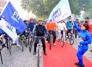 Sports Minister flags off ‘Fit India Sundays on Cycle initiative