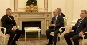 Putin meets Slovak PM Robert Fico; discuss transit of Russian gas