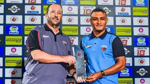 ISL 2024-25: NEUFCs forward Alaaeddine Ajaraie wins third consecutive POTM honour