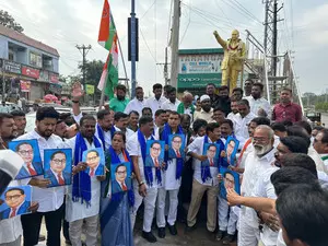 Congress rally in Hyderabad demands Amit Shah’s removal from Union Cabinet