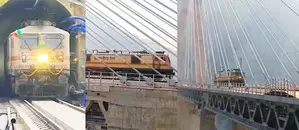 Railways completes trial run on J&Ks cable-stayed Anji Khad Bridge