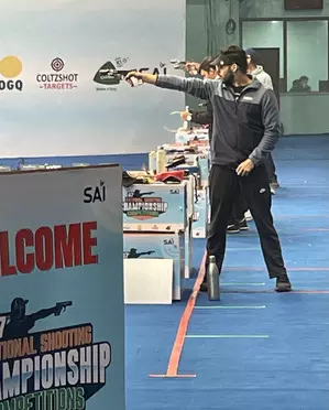 National Shooting Cships: Vijayveer wins battle of Olympians to win men’s 25m rapid fire pistol