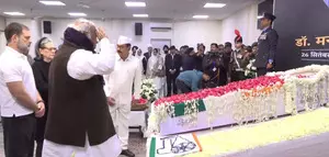 Congress bids adieu to its gentle statesman Dr Singh at party HQ