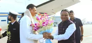 New Odisha Governor Hari Babu Kambhampati arrives in Bhubaneswar