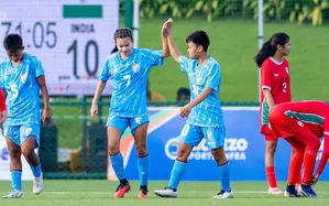 Debutant Lhingdeikim stars with four goals as India women maul Maldives again