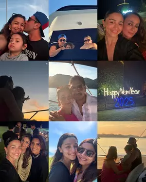 Alia Bhatt shares New Year celebrations pictures featuring Raha,  Neetu, Ranbir