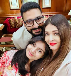 Abhishek, Aishwarya start New Year on a family note