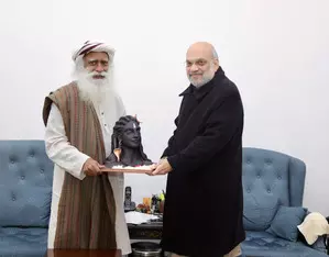 Home Minister Amit Shah meets Sadhguru