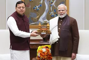 Uttarakhand CM Pushkar Dhami meets PM Modi, ahead of scheduled UCC roll-out