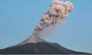 Mount Ibu in Indonesias North Maluku erupts, flight alert issued