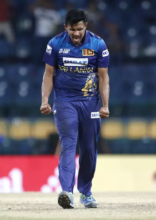 Theekshana becomes seventh Sri Lanka bowler to claim hat-trick in ODI