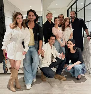 Hrithik Roshan celebrates 51st b’day with ex-wife Sussanne Khan, ladylove Saba