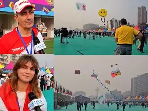 International Kite festival kicks off in Gujarat, foreign tourists have a blast