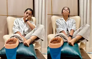 Rashmika Mandanna bounces back to bunny hop mode post leg injury