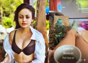 This is what Sneha Ullal is doing while she has a fever