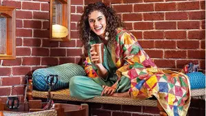 Taapsee Pannu celebrates Lohri on sets of ‘Gandhari’