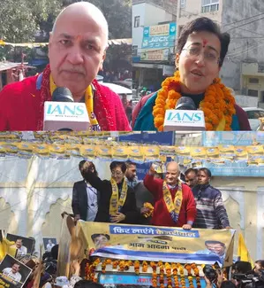 Kejriwal is in hearts of Delhiites: Atishi, Manish Sisodia rally people during roadshow