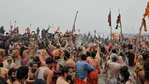 Maha Kumbh 2025: Akharas perform Amrit Snan on Makar Sankranti