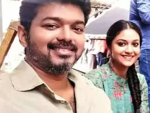 Actor Keerthi Suresh celebrates Pongal with Tamil superstar-turned-politician Vijay