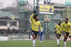 I-League 2024-25: 10-men Real Kashmir hold fort against Sreenidi Deccan