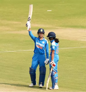 Smriti Mandhana smashes fastest ODI ton by an Indian women’s batter in Rajkot