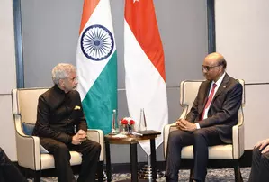 EAM Jaishankar calls on Singapore President, discusses bilateral cooperation in semiconductors, industrial parks and skilling