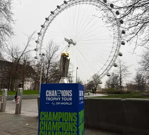 Champions Trophy tour thrills cricket fans in England before arriving in India