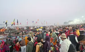 Kalika Peetham leads monks from Kerala to Prayagraj Kumb Mela