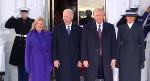 Biden, Trump reach Capitol together for swearing-in ceremony