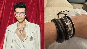 Karan Johar flaunts his love for wrist accessories