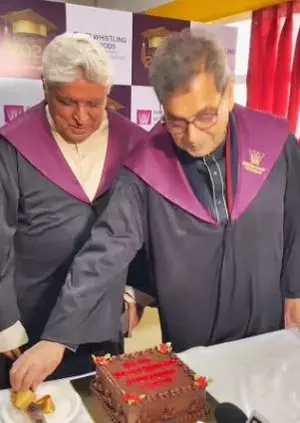 Subhash Ghai & Javed Akhtar in one frame as they celebrate their 80th birthday together