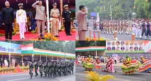 Odisha governor Babu Kambhampati unfurls Tricolour in Bhubaneswar