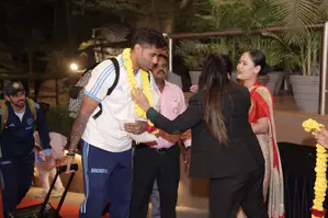 Suryakumar Yadav-led Indian team arrives in Rajkot ahead of 3rd T20I against England