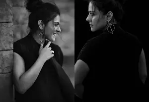 Kajol urges everyone to make laughing cool as she slays in black